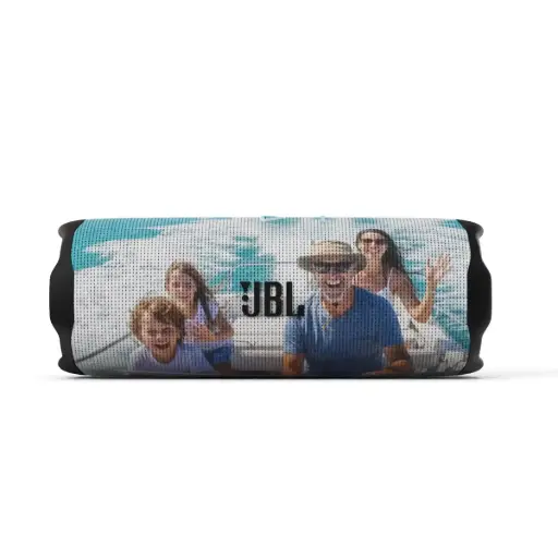 CS JBL Flip 7 Black Small Logo Printed